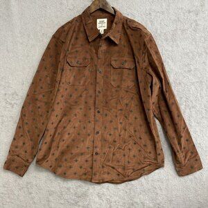 NWOT Blake Shelton x Lands' End Men's XL Star Print Corduroy Shirt Jacket